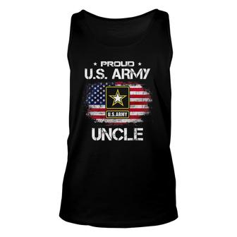Us Army Proud Uncle Proud Uncle Of A Us Army Father's Day Unisex Tank Top | Mazezy