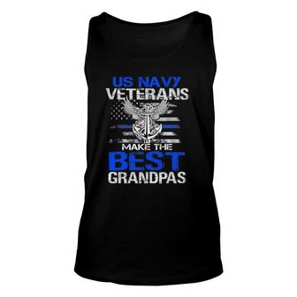 Us Navy Veterans Make The Best Grandpas - Father's Day Unisex Tank Top | Mazezy