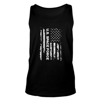 Us Space Force American Flag Unisex Tank Top | Mazezy