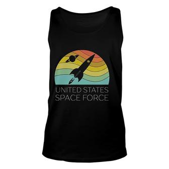 Us Space Force Retro Unisex Tank Top | Mazezy