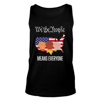 Usa Flag We The People Means Everyone In Usa Equality Unisex Tank Top | Mazezy