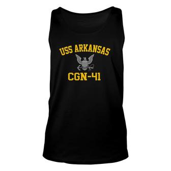 Uss Arkansas Cgn-41 Us Navy Unisex Tank Top | Mazezy