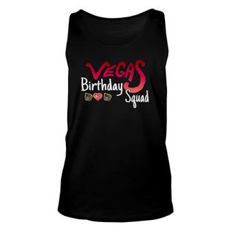 Vegas Birthday Squad Cute Funny Party Unisex Tank Top | Mazezy