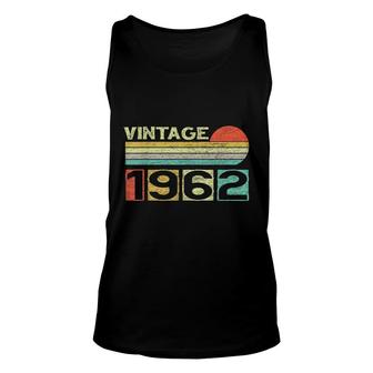 Vintage 1962 60Th Birthday Gift Men Women 60 Years Old Gifts Unisex Tank Top - Seseable
