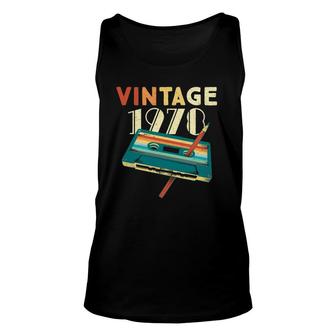 Vintage 1978 Music Cassette 44Th Birthday 44 Years Old Tank Top | Mazezy