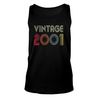 Vintage 2001 21St Birthday Gift Men Women 21 Years Old Unisex Tank Top | Mazezy