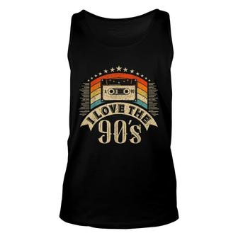 Vintage 90S Outfit Women Men Costume Party I Love The 90S Unisex Tank Top - Thegiftio UK