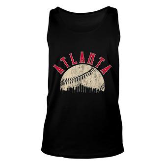 Vintage Atlanta Baseball Skyline Apparel Unisex Tank Top | Mazezy