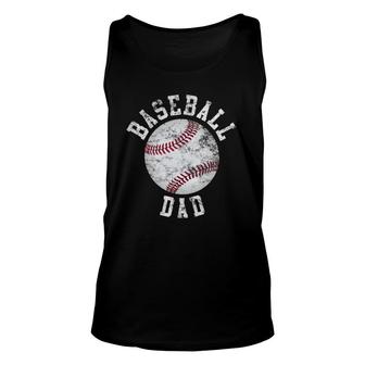 Vintage Baseball Dad Baseball Ball Unisex Tank Top | Mazezy