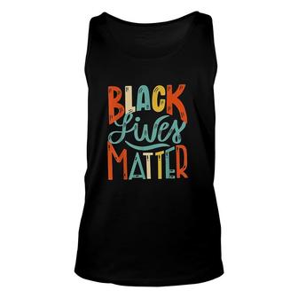 Vintage BLM Black Lives Matter Retro 70s 80s Style BLM Unisex Tank Top - Seseable