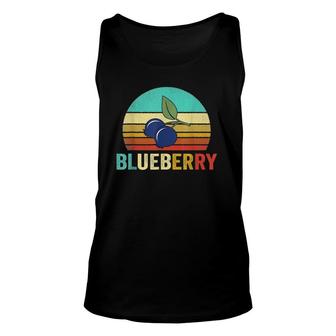 Vintage Blueberry Sunset Retro Gift Unisex Tank Top | Mazezy