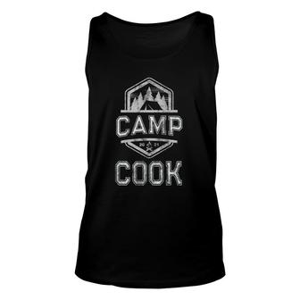 Vintage Camp Cook Chef Squad Camping Cooking Team Funny Unisex Tank Top | Mazezy
