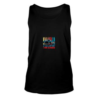 Vintage Car Hey There I Am Not Old I Am Classic Unisex Tank Top - Thegiftio UK