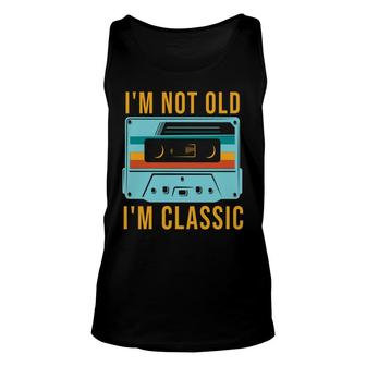Vintage Cassettee I Am Not Old I Am Classic Unisex Tank Top - Thegiftio UK