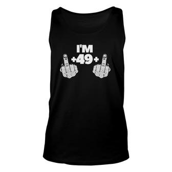 Vintage Funny 51St Birthday Bday Gag Gift 51 Middle Fingers Unisex Tank Top | Mazezy