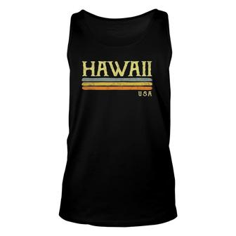 Vintage Hawaii Retro Usa Hawaiian Gift Souvenir Unisex Tank Top | Mazezy