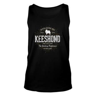 Vintage Kees For Dog Lovers Keeshond Unisex Tank Top | Mazezy