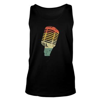 Vintage Mic For Singer Actor Music Student Theatre Nerd Tank Top | Mazezy CA