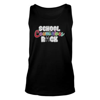 Vintage School Counselors Rock Guidance Counselor Gift Unisex Tank Top | Mazezy