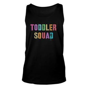 Vintage Toddler Squad Daycare Teacher Nanny Team Babysitting Tank Top | Mazezy
