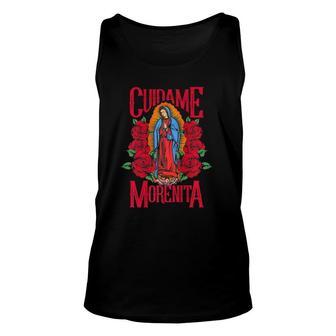 Virgen De Guadalupe Cuídame Morenita Unisex Tank Top | Mazezy