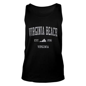 Virginia Beach Est 1906 Unisex Tank Top | Mazezy