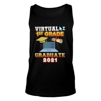 Virtual 1St Grade Graduate First Class Of 2021 Programmer Unisex Tank Top | Mazezy