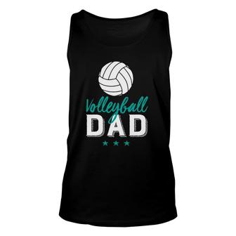 Volleyball Dad Proud Father And Sports Parents Unisex Tank Top | Mazezy