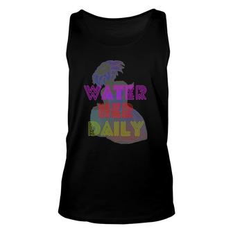 Water Her Daily High Contrast Unisex Tank Top | Mazezy