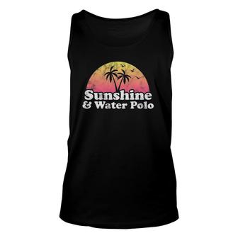Water Polo Gift - Sunshine And Water Polo Unisex Tank Top | Mazezy