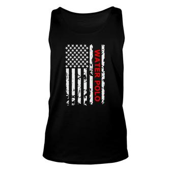 Water Polo Usa Flag, Gift For Water Polo Players Unisex Tank Top | Mazezy