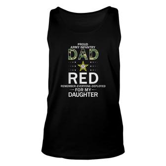 Mens Wear Red Red Friday For My Daughterproud Army Infantry Dad Tank Top | Mazezy