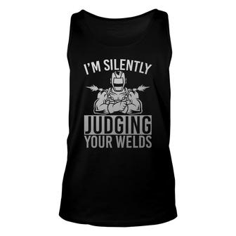 Welds Judging Welder Steelworker Welder Hood Welding Pullover Tank Top | Mazezy