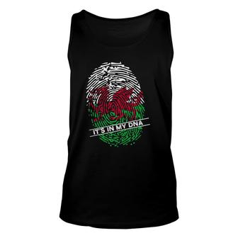 Welsh Flag It's In My Dna Unisex Tank Top | Mazezy