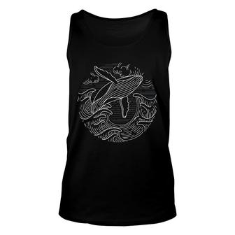 Whale Gifts Ocean Waves Humpback Whale Gifts Women Unisex Tank Top - Thegiftio