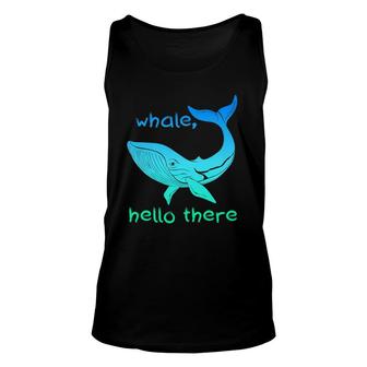 Whale Lover Hello There Summer Unisex Tank Top | Mazezy