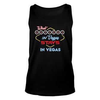 What Happens In Vegas Stays In Vegas Unisex Tank Top | Mazezy