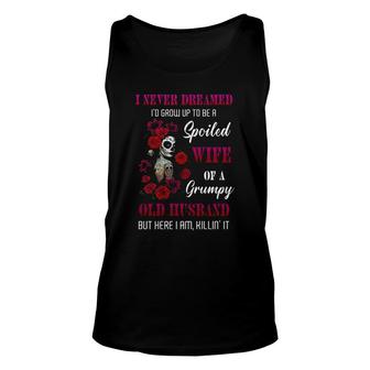 Wife Grumpy Old Husband Gift For You Unisex Tank Top | Mazezy