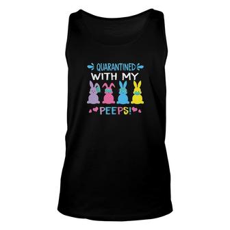 With My Peep Rabbit Easter Day Unisex Tank Top | Mazezy