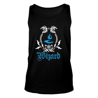 Wizard Class Tabletop Dungeons And Rpg Dragons Unisex Tank Top | Mazezy
