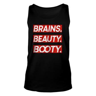 Womens Brains Beauty Bootyfashion Beauty Unisex Tank Top | Mazezy