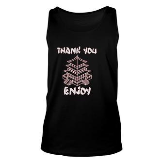 Womens Chinese Food Take Out Thank You Enjoy House Chinese Take Out Unisex Tank Top - Thegiftio UK