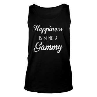 Womens Gammy Gift Happiness Is Being A Unisex Tank Top | Mazezy
