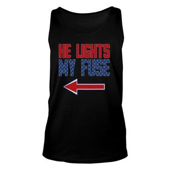 Womens Matching Fourth Of July Couples Independence Day Unisex Tank Top | Mazezy