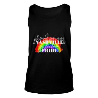 Womens Nashville Pride Rainbow For Gay Pride Unisex Tank Top | Mazezy