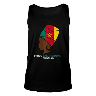 Womens Proud Cameroonian Woman Cameroon Flag Unisex Tank Top | Mazezy