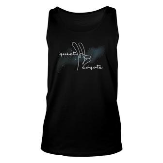 Womens Soul Jerry Quiet Coyote V-Neck Unisex Tank Top | Mazezy