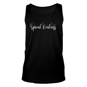 Womens Spread Kindness Blooming Flowers Motivational  Unisex Tank Top