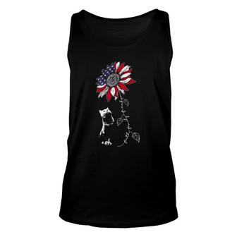 Womens Sunflower 4Th Of July Patriotic Faith Family Freedom Unisex Tank Top | Mazezy CA