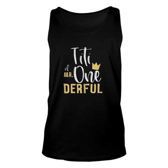  Titi Of Mr Onederful 1st Birthday First Onederful Unisex Tank Top - Seseable